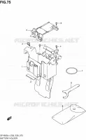 BAC A BATTERIE   OUTILS (SFV650L4 E03) pour Suzuki GLADIUS 650 2014