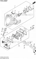 ENSEMBLE FEU ARRIERE (SFV650AL5 E28) pour Suzuki GLADIUS 650 2015