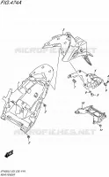 GARDE BOUE ARRIERE pour Suzuki GLADIUS 650 2015