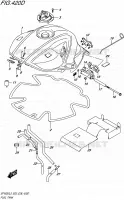 RESERVOIR D'ESSENCE (SFV650AL5 E28) pour Suzuki GLADIUS 650 2015