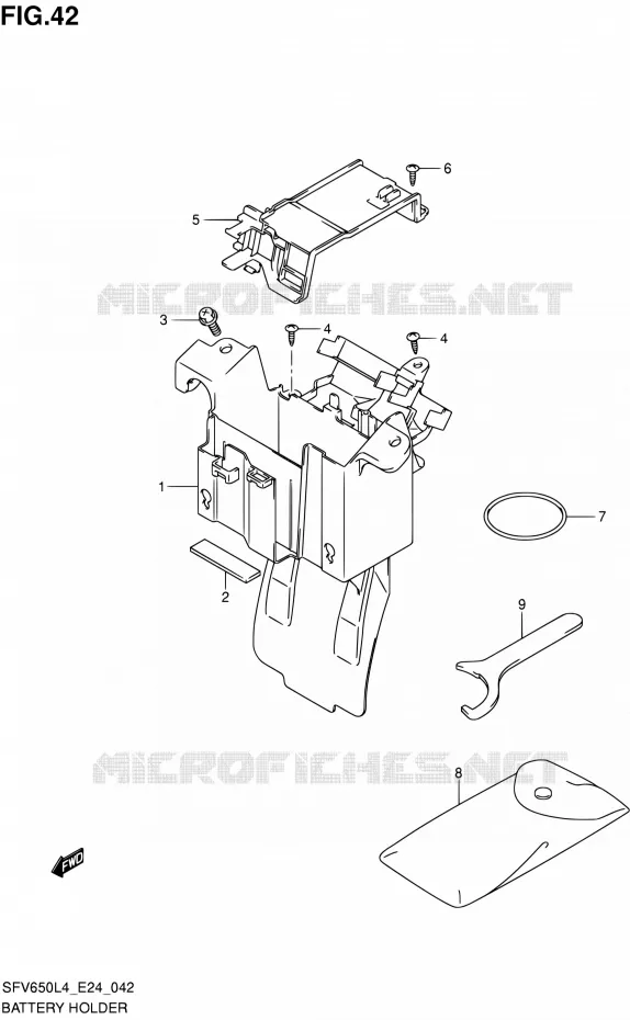 BAC A BATTERIE - OUTILS Suzuki MOTO 650 GLADIUS 2014  SFV650U L4 (E24)
