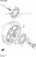 ROUE AVANT (SFV650UAL5 E21) pour Suzuki GLADIUS 650 2015