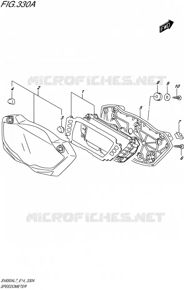 COMPTEUR Suzuki MOTO 650 SV 2017  SV650A L7 (E14)