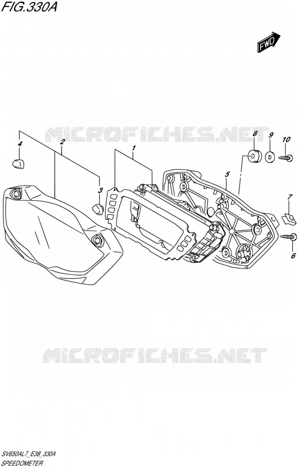 COMPTEUR Suzuki MOTO 650 SV 2017  SV650A L7 (E38)