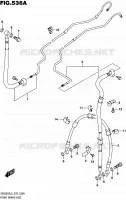 DURITE DE FREIN AVANT pour Suzuki SV 650 2015