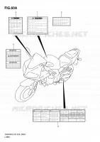 ETIQUETTE (MODEL L0) pour Suzuki SV-S 650 2010