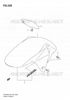 GARDE BOUE AVANT (MODEL L0) pour Suzuki SV-S 650 2010