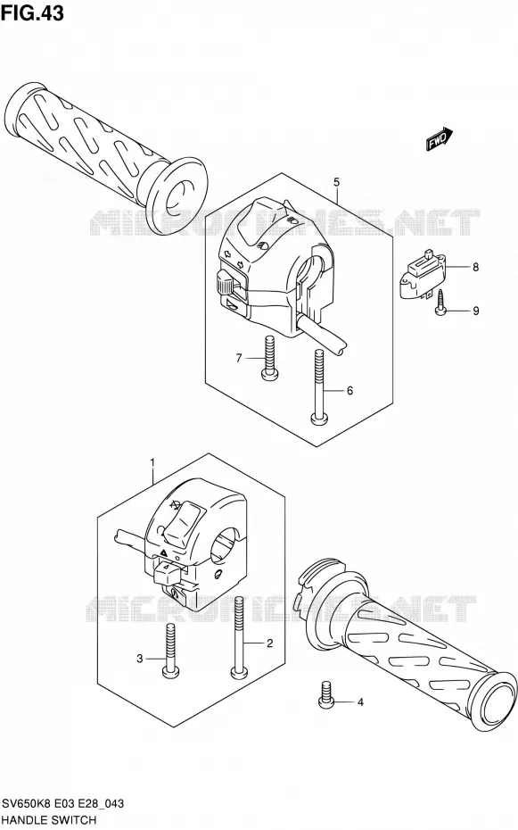 COMMODOS (SV650K8/K9/AK8/AK9) Suzuki MOTO 650 SV-S 2010  SV650S L0 (E03,E28,E33)