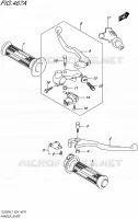 ENSEMBLE LEVIERS   POIGNEES pour Suzuki TU 250 2017