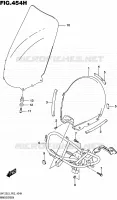 PARE BRISE (UH125AL5 P53) pour Suzuki BURGMAN 125 2015