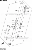 FOURCHE (UH125L6 P53) pour Suzuki BURGMAN 125 2016