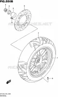 ROUE ARRIERE (UH125L6 P04) pour Suzuki BURGMAN 125 2016