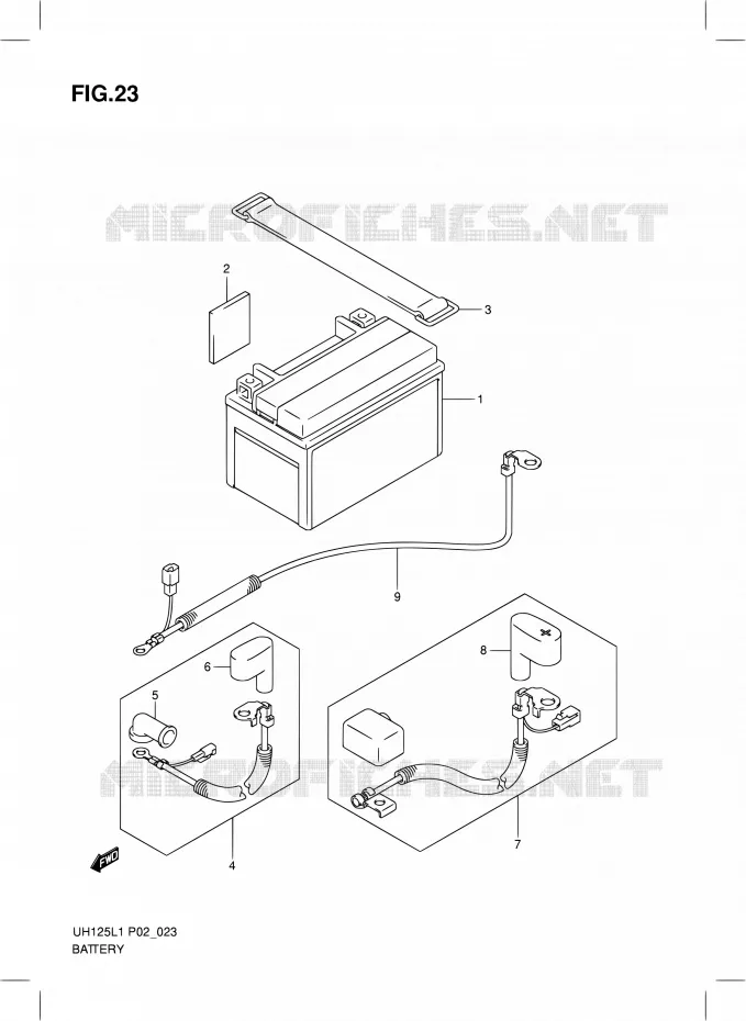 BATTERIE Suzuki SCOOTER 125 BURGMAN 2011  UH125G L1 (P19)