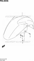 GARDE BOUE AVANT (UH125AL5 P34) pour Suzuki BURGMAN 125 2015
