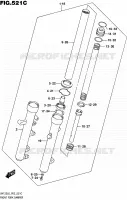 FOURCHE (UH125L6 P19) pour Suzuki BURGMAN 125 2016
