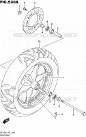 ROUE AVANT (UH125L6 P02) pour Suzuki BURGMAN 125 2016