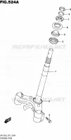 COLONNE DE DIRECTION pour Suzuki BURGMAN 125 2016