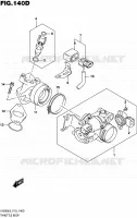 CORPS DE PAPILLON (UH200AL6 P19) pour Suzuki BURGMAN 200 2016