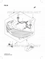 ENSEMBLE FEU ARRIERE (UH200L3 P19) pour Suzuki BURGMAN 200 2013