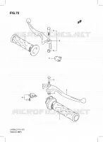 ENSEMBLE LEVIERS   POIGNEES pour Suzuki BURGMAN 200 2013