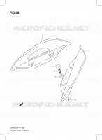 SUPPORT DOSSERET (UH200GL3 P19) pour Suzuki BURGMAN 200 2013