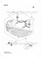 ENSEMBLE FEU ARRIERE (UH200ZRL3 P19) pour Suzuki BURGMAN 200 2013