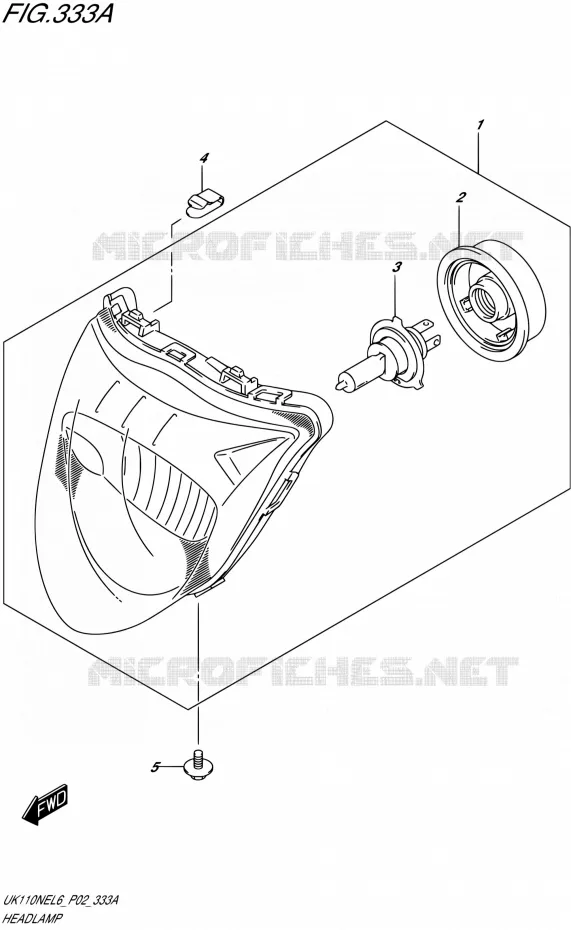 PHARE Suzuki SCOOTER 110 ADDRESS 2016  UK110NE L6 (P02)