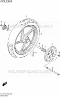 ROUE AVANT pour Suzuki ADDRESS 110 2015