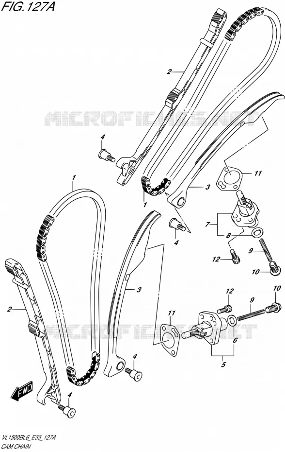 DISTRIBUTION Suzuki MOTO 1500 BOULEVARD 2016  VL1500B L6 (E33)