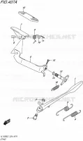 BEQUILLE pour Suzuki BOULEVARD 1500 2017