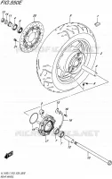 ROUE ARRIERE (VL1500TL7 E03) pour Suzuki BOULEVARD 1500 2017