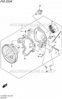 PHARE (VL1500BTL6 E02) pour Suzuki INTRUDER 1500 2016
