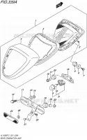 ENSEMBLE FEU ARRIERE pour Suzuki INTRUDER 1500 2017