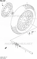 ROUE AVANT (VL800CUEL4 E19) pour Suzuki INTRUDER 800 2014
