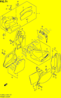 CARENAGES ARRIERE (VL800CUEL4 E19) pour Suzuki INTRUDER 800 2014