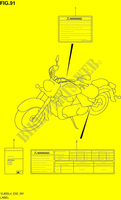ETIQUETTE (VL800CL4 E02) pour Suzuki INTRUDER 800 2014