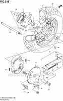 ROUE ARRIERE (VL800TL2 E03) pour Suzuki VOLUSIA 800 2012