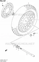 ROUE AVANT (VL800CUEL4 E19) pour Suzuki INTRUDER 800 2014