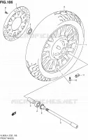 ROUE AVANT (VL800CL4 E19) pour Suzuki INTRUDER 800 2014