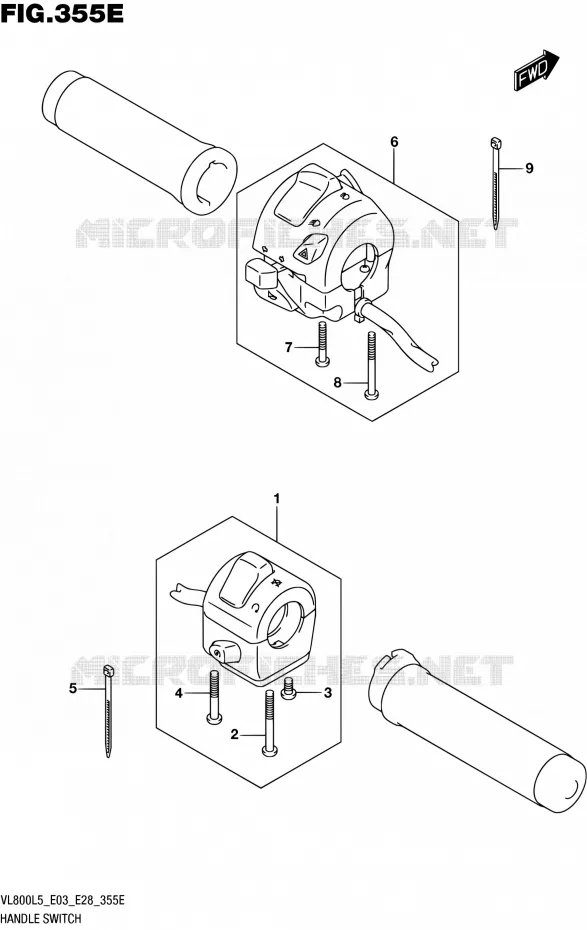 COMMODOS (VL800TL5 E33) Suzuki MOTO 800 BOULEVARD 2015  VL800 L5/VL800T L5 (E03,E28)
