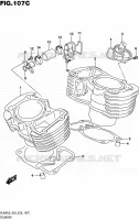 CYLINDRE (VL800L6 E33) pour Suzuki BOULEVARD 800 2016