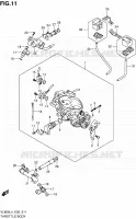 CORPS DE PAPILLON pour Suzuki INTRUDER 800 2014