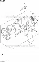 PHARE (VL800UEL4 E19) pour Suzuki INTRUDER 800 2014