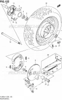 ROUE ARRIERE (VL800CUEL4 E19) pour Suzuki INTRUDER 800 2014