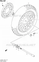 ROUE AVANT (VL800CUEL4 E19) pour Suzuki INTRUDER 800 2014
