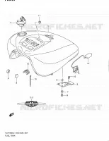 RESERVOIR D'ESSENCE (VLR1800L1 E03) pour Suzuki INTRUDER 1800 2011