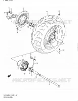 ROUE ARRIERE (VLR1800L1 E02) pour Suzuki INTRUDER 1800 2011