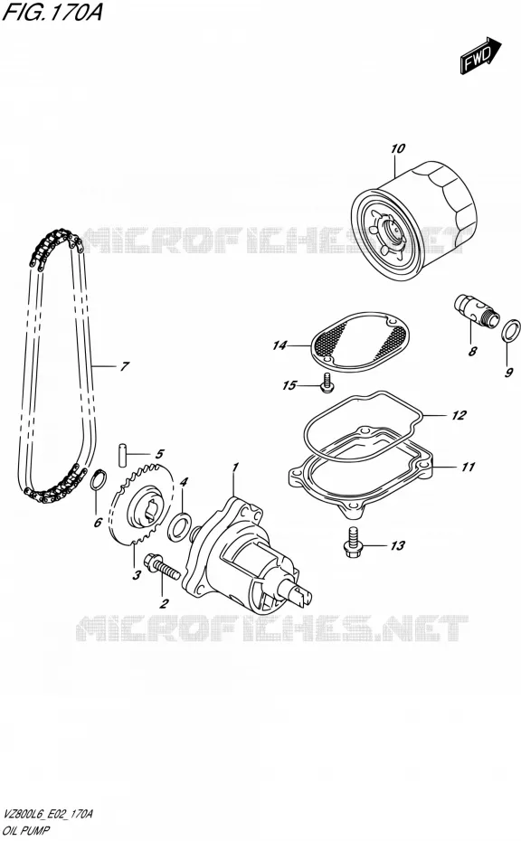 POMPE A HUILE Suzuki MOTO 800 INTRUDER 2016  VZ800 L6 (E02)