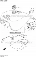 RESERVOIR D'ESSENCE (VZ800L6 E33) pour Suzuki MARAUDER 800 2016