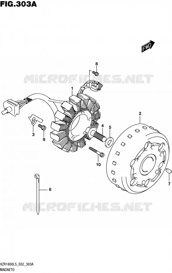 ALLUMAGE ROTOR - STATOR Suzuki MOTO 1800 INTRUDER 2015  VZR1800BZ L5 (E02)